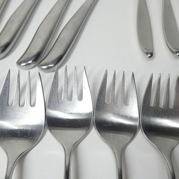 Lauffer Towle Design 2 Stainless Japan 21pc Flatware Lot Forks 18/8 MCM Vintage - Picture 6 of 15